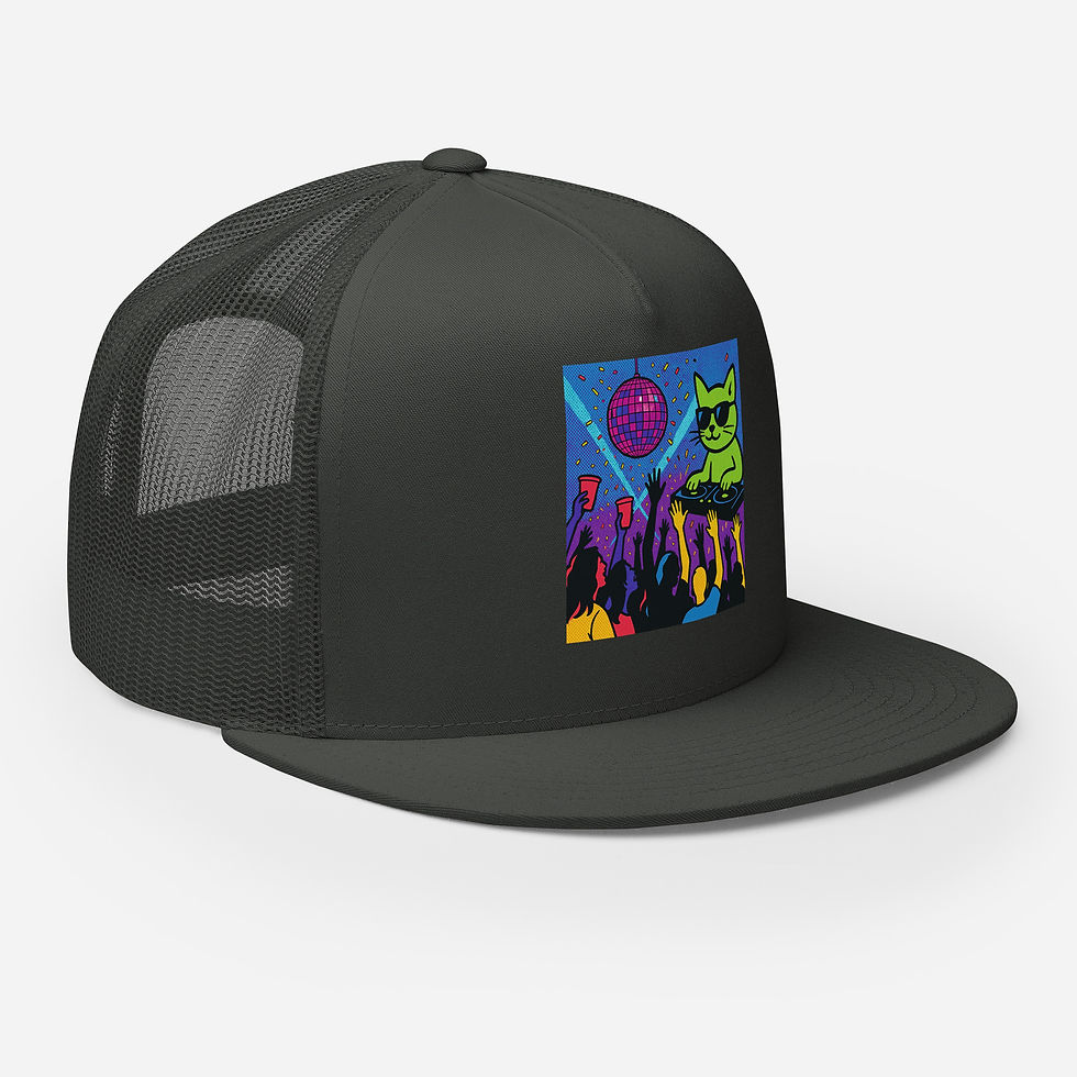Thumbnail: Disco Kitty Trucker Cap