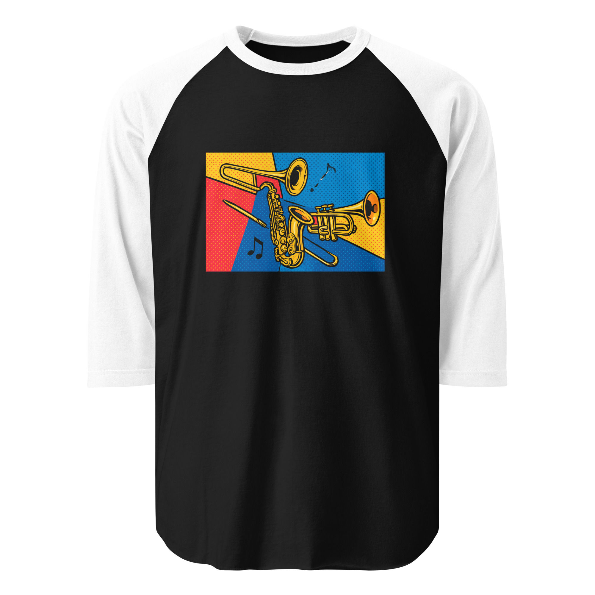 Horns Pop 3/4 sleeve raglan shirt