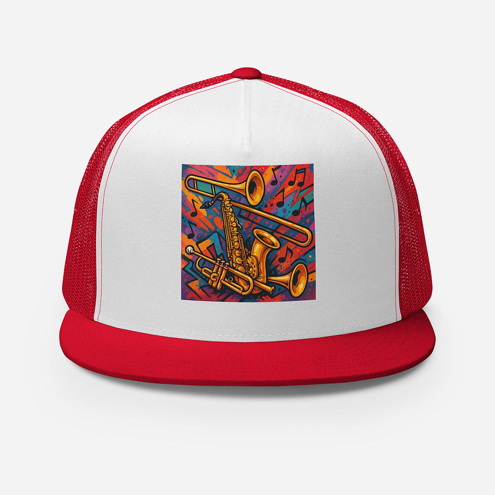 Thumbnail: Horns Graffiti Trucker Cap