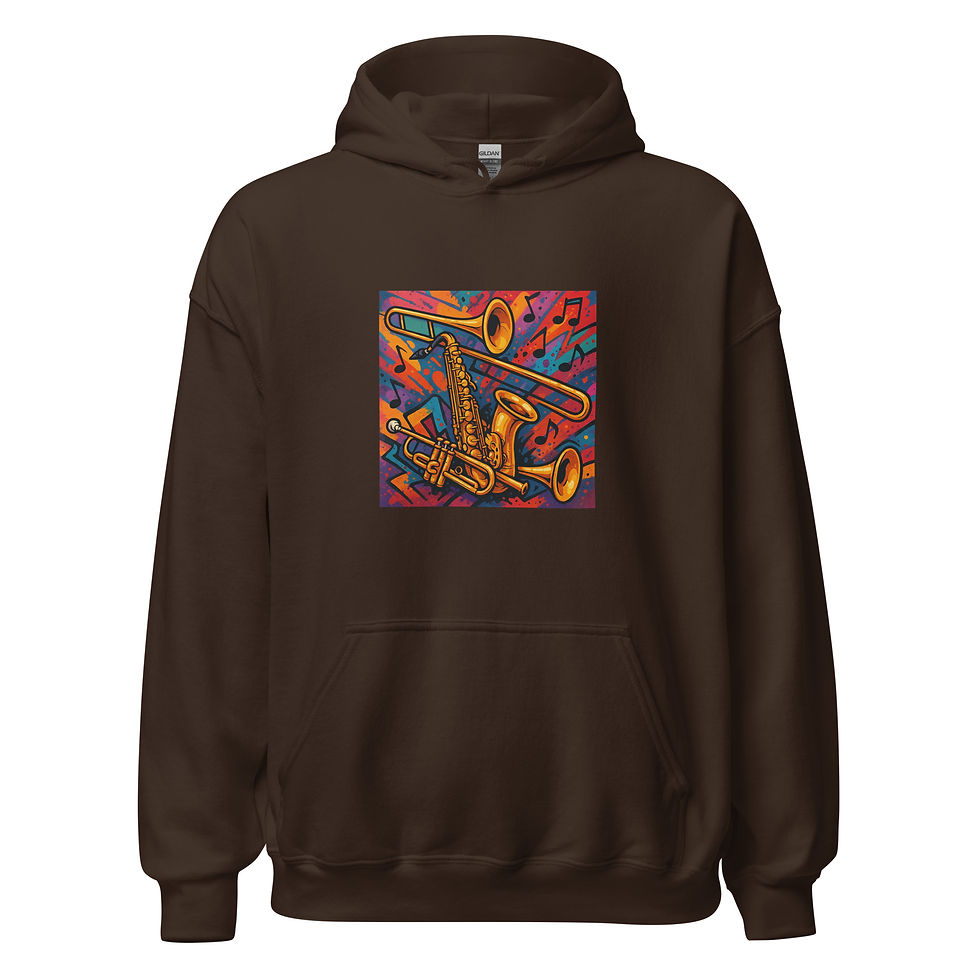 Thumbnail: Horns Graffiti Unisex Hoodie