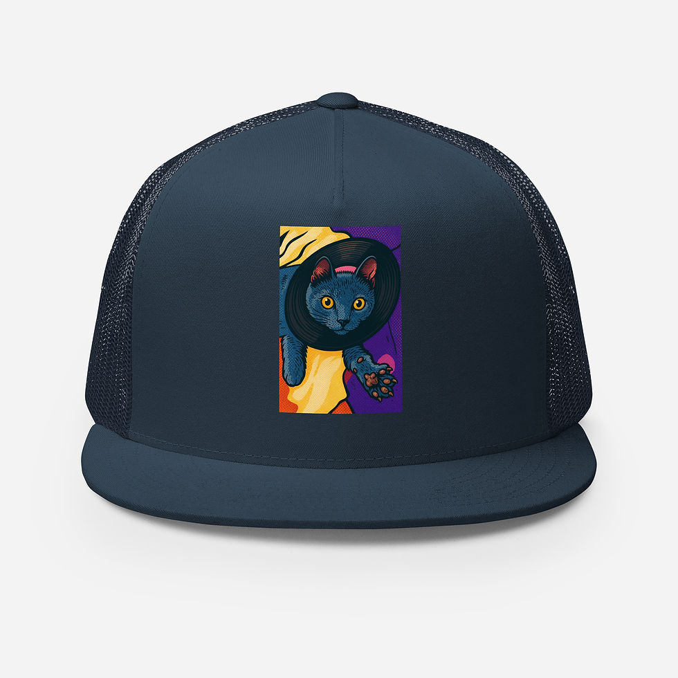 Thumbnail: Vinyl Kitten Trucker Cap