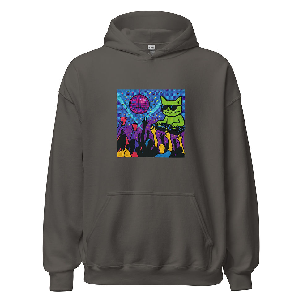 Thumbnail: Disco Kitty Unisex Hoodie