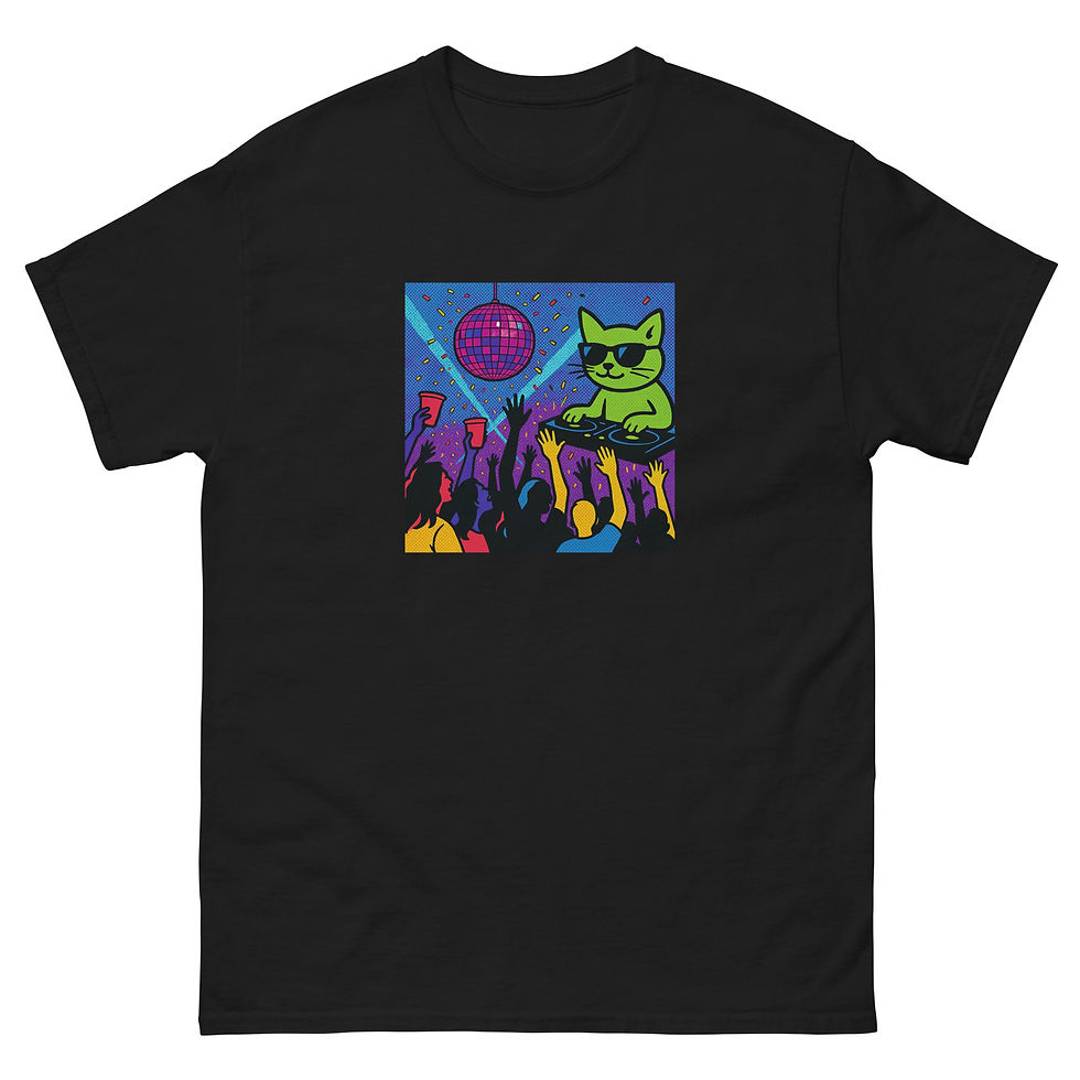 Thumbnail: Disco Kitty Unisex classic tee