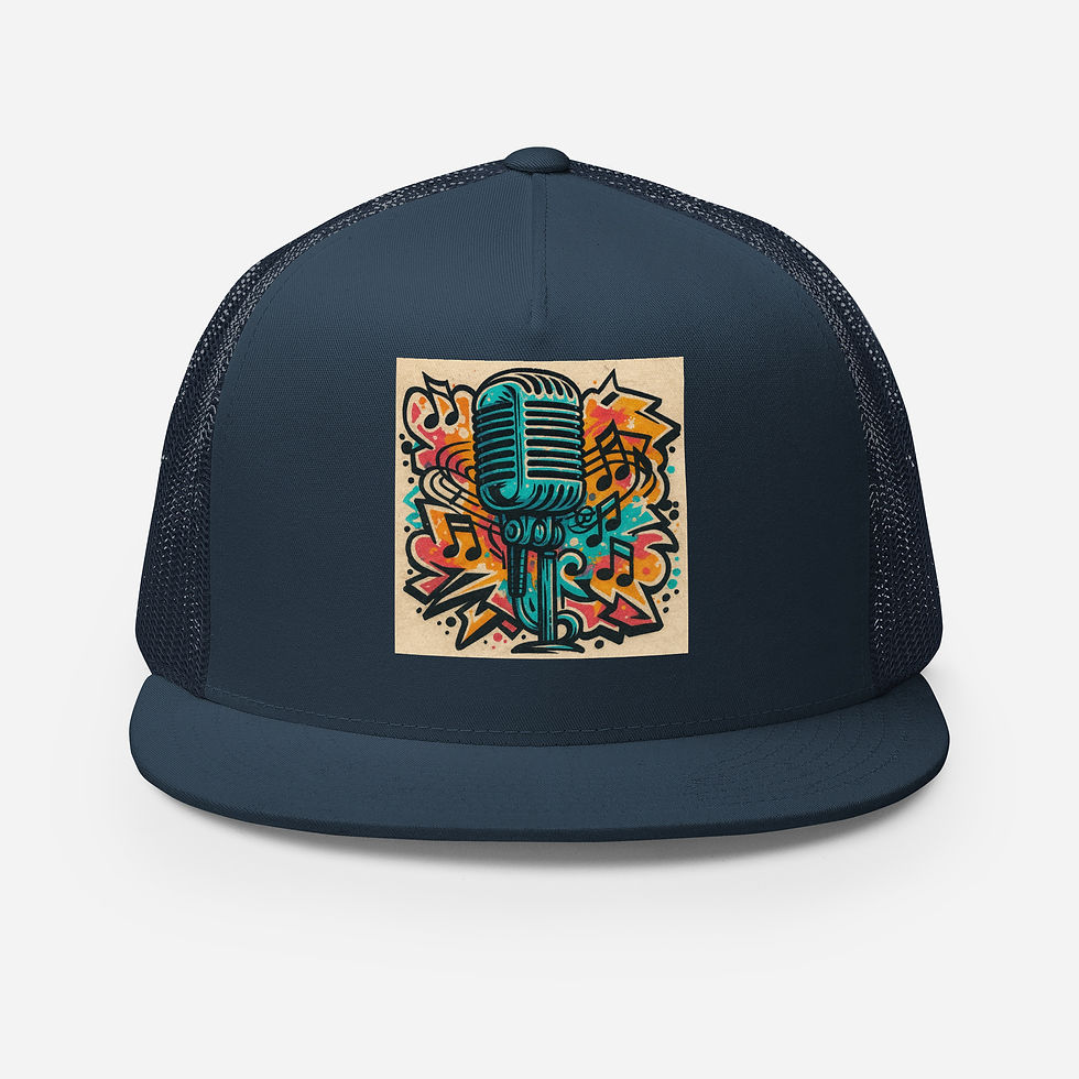 Thumbnail: Microphone Graffiti Trucker Cap