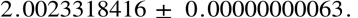 Experimental value of g