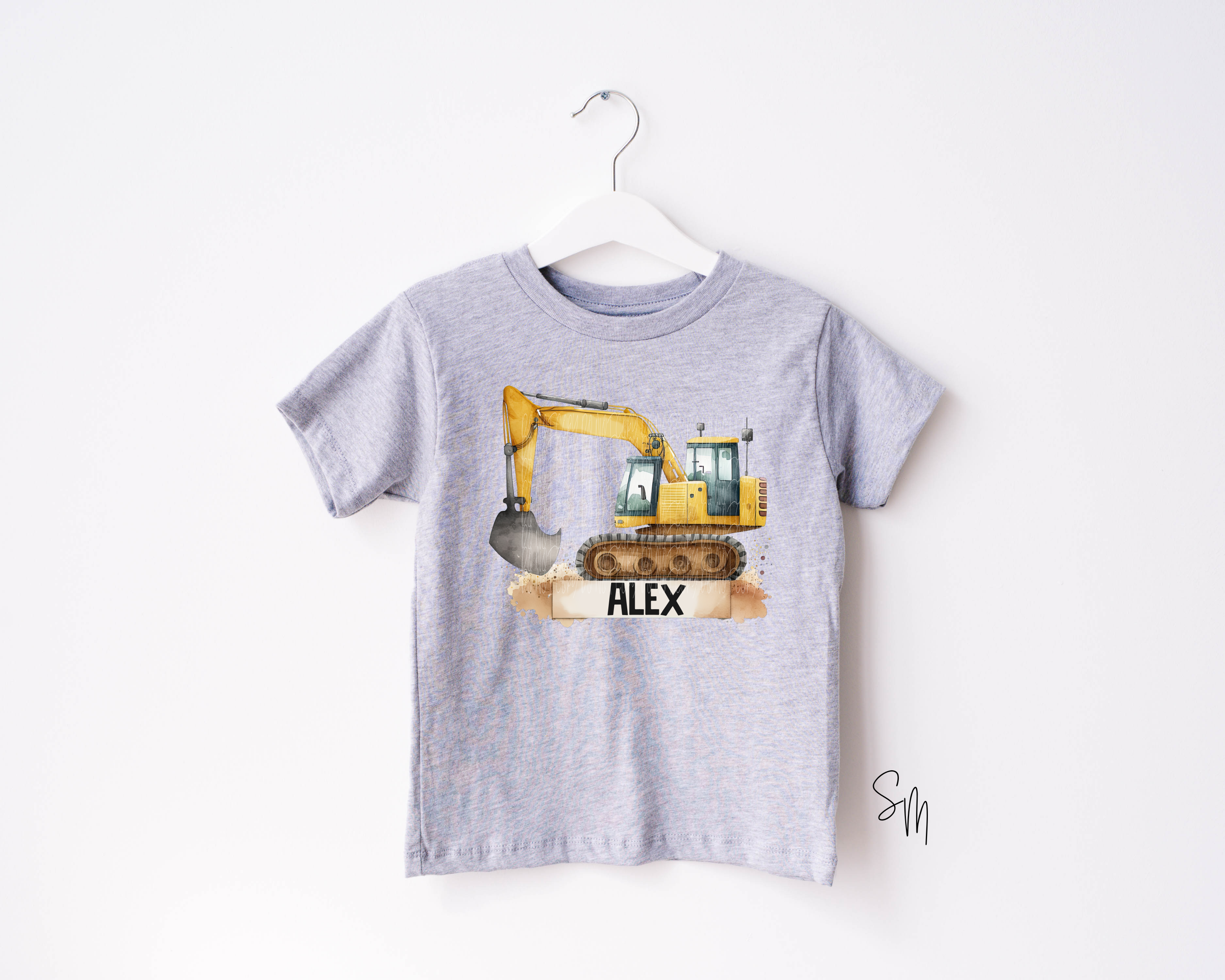 Excavator With Customized Name