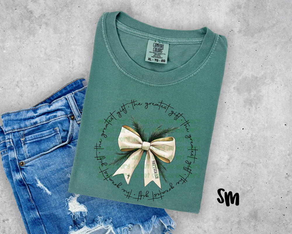 The Greatest Gift Bow Circle