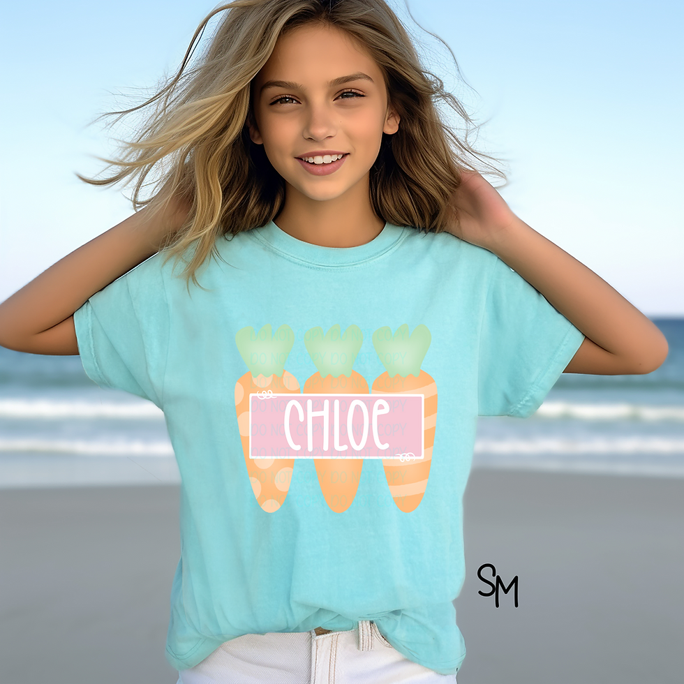 Easter Carrots Personalized Print