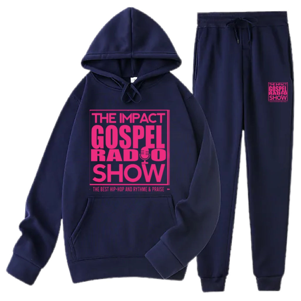 DARK BLUE & PINK HOODIE SET