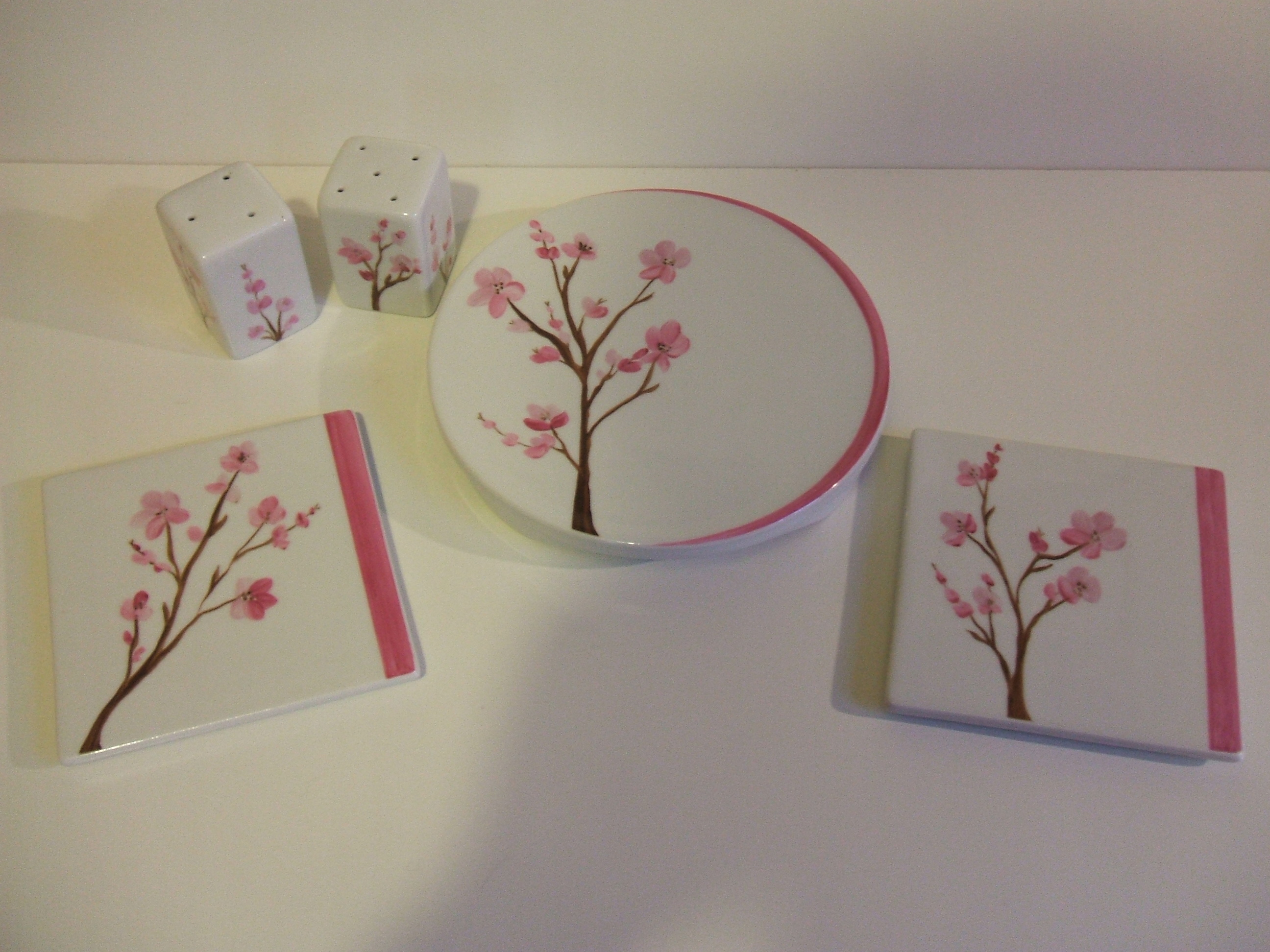 Ensemble fleurs de cerisiers
