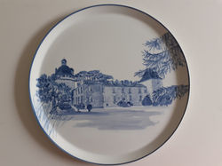 Château vendéen monochrome bleu