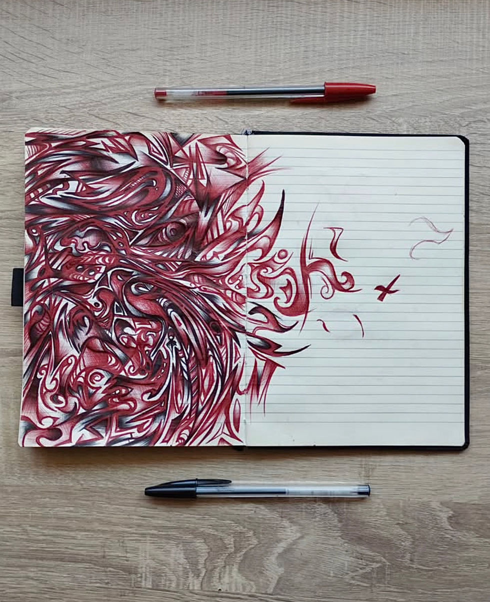 Abstracto en papel