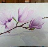 Painting of a magnolia branch