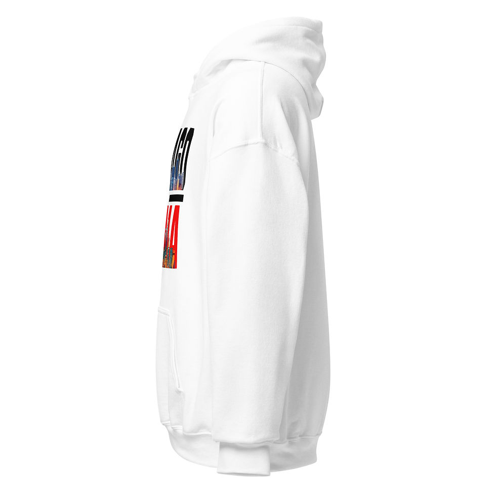 Thumbnail: Global Pathways Unisex White Hoodie 2