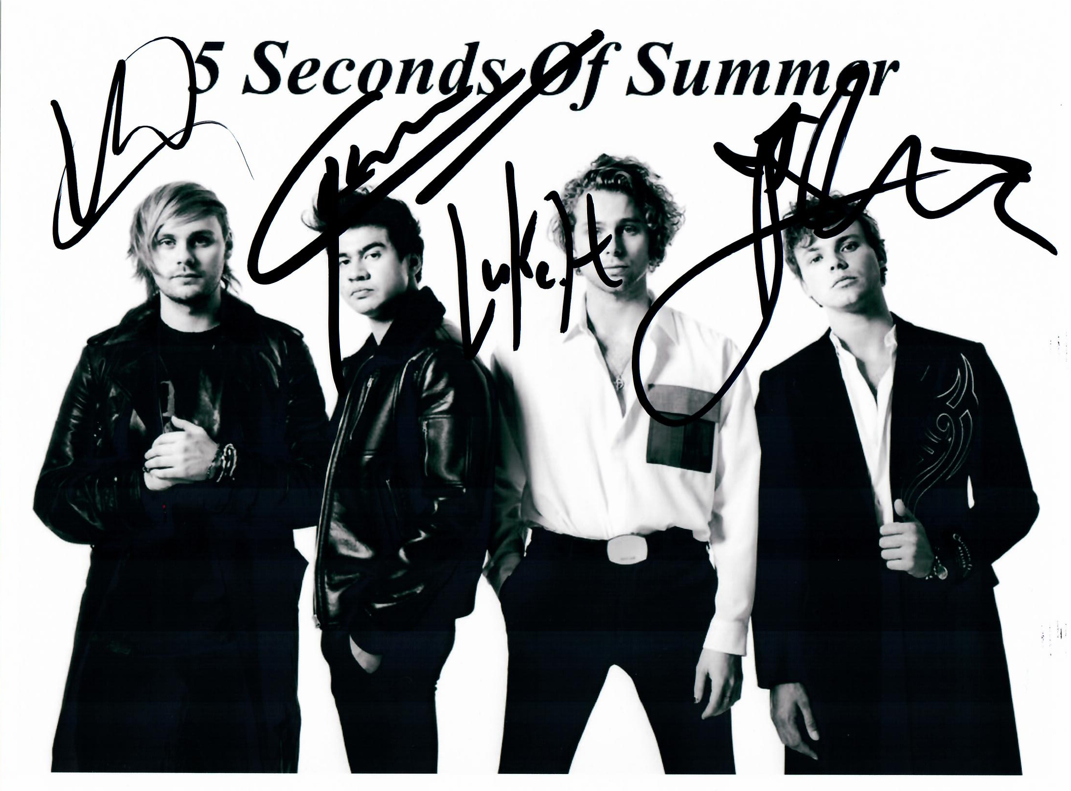 5 seconds of summer Autograph