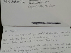 Nice Feedback from Chamber Mixer at Raue Center