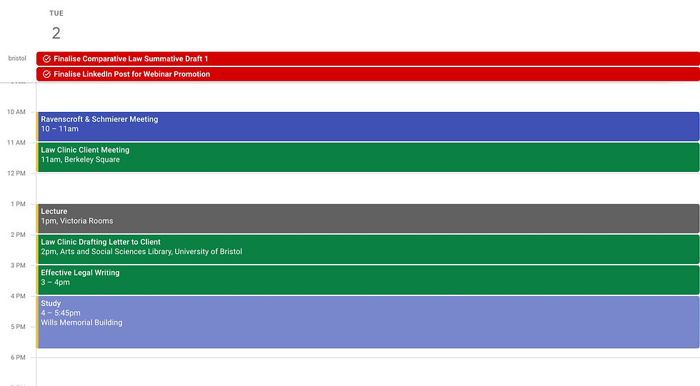 Making good use of Google Calendar for Scheduling and Setting Out My Agenda for the Day