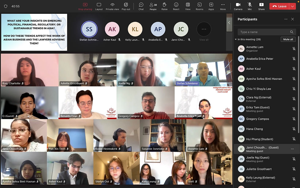 Screenshot of my webinar.