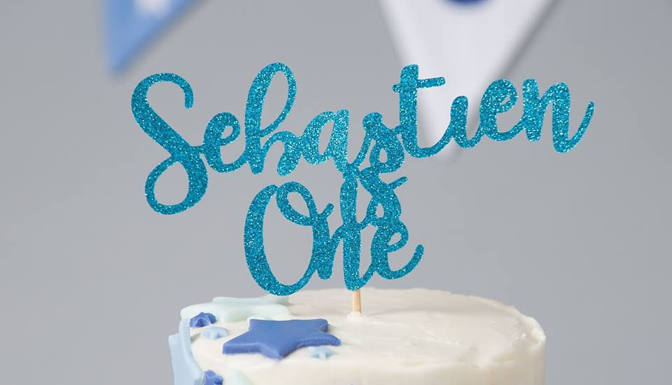 Thumbnail: Personalised 1st Birthday Cake Smash set