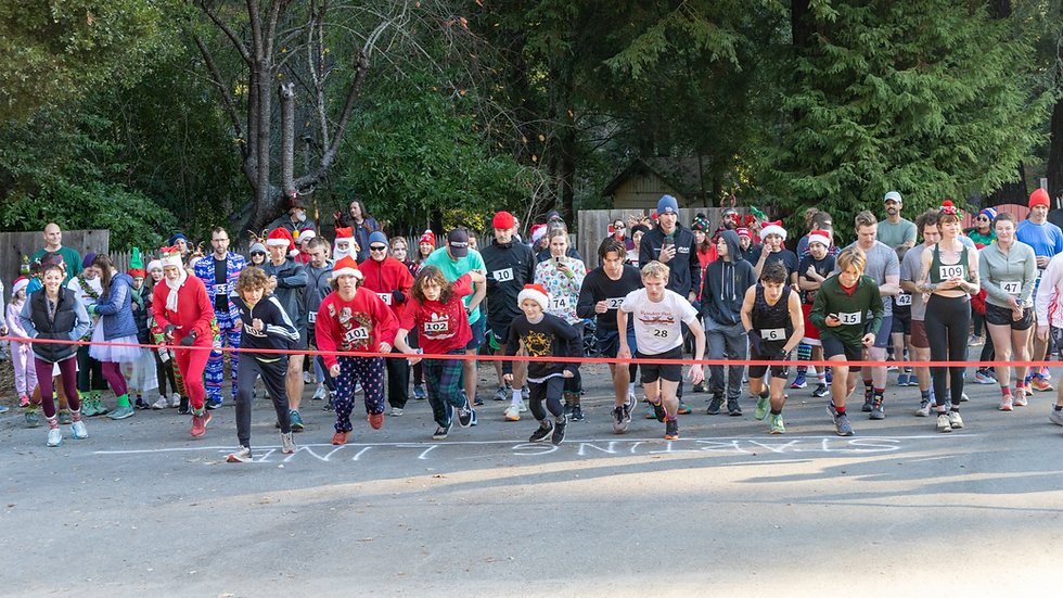 Race participants at the starting line
