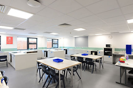 Commercial suspended ceiling installation in office