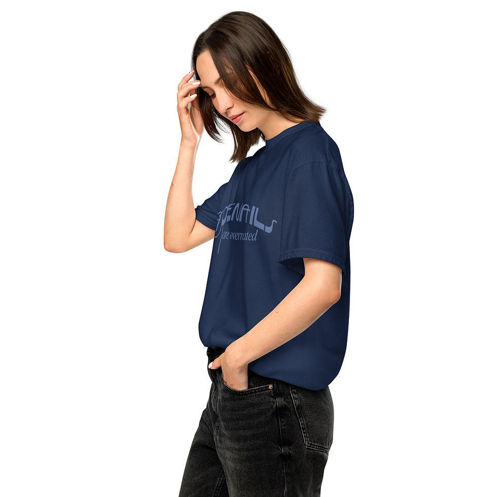 Thumbnail: Toenails Are Overrated Tee in Premium Heavyweight Cotton Unisex