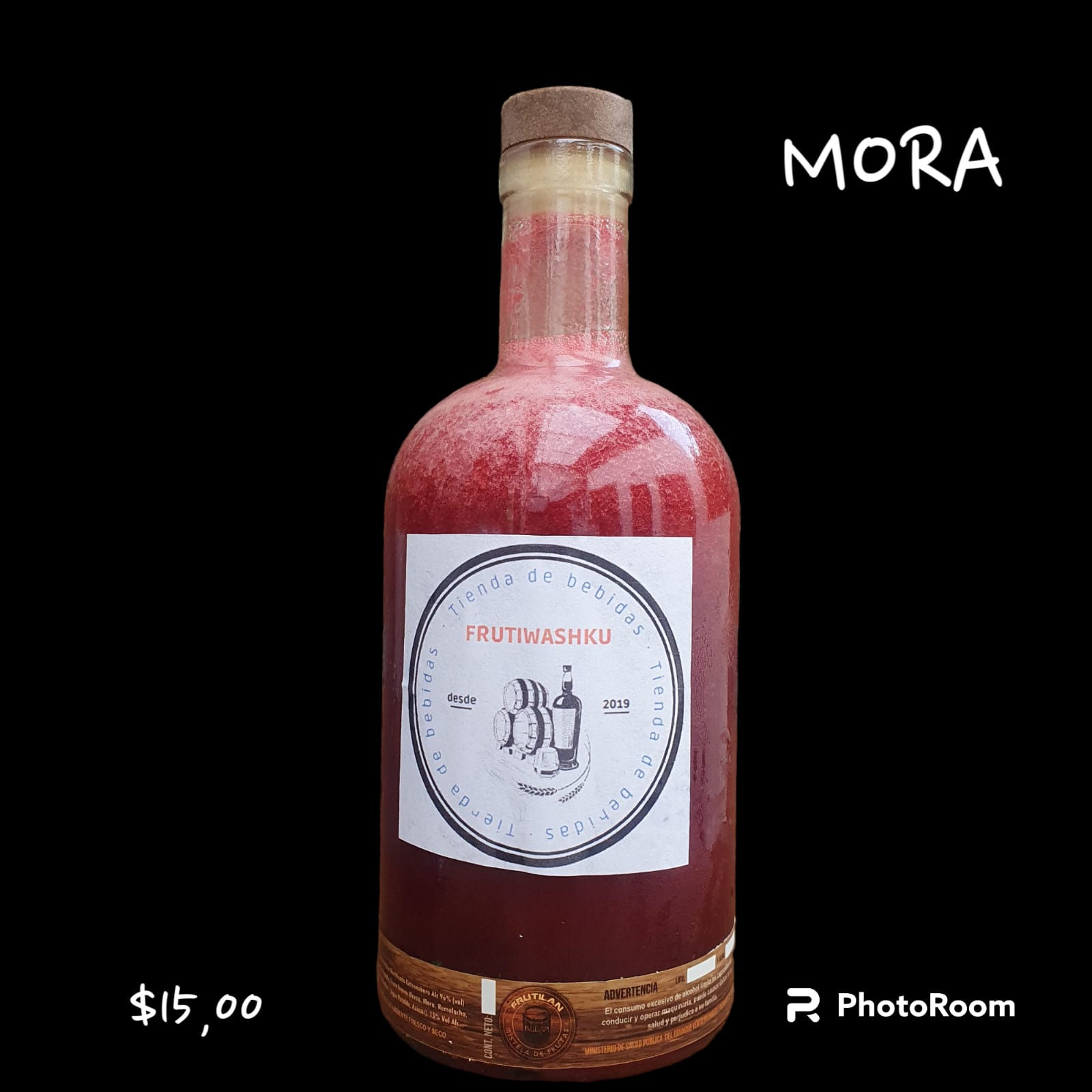 Licor con sabor a mora
