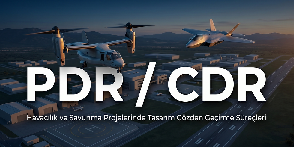 Havacılık ve Savunma Projelerinde PDR ve CDR Süreçleri: Tasarımın Detayları ve Proje Maliyetlerine Etkisi