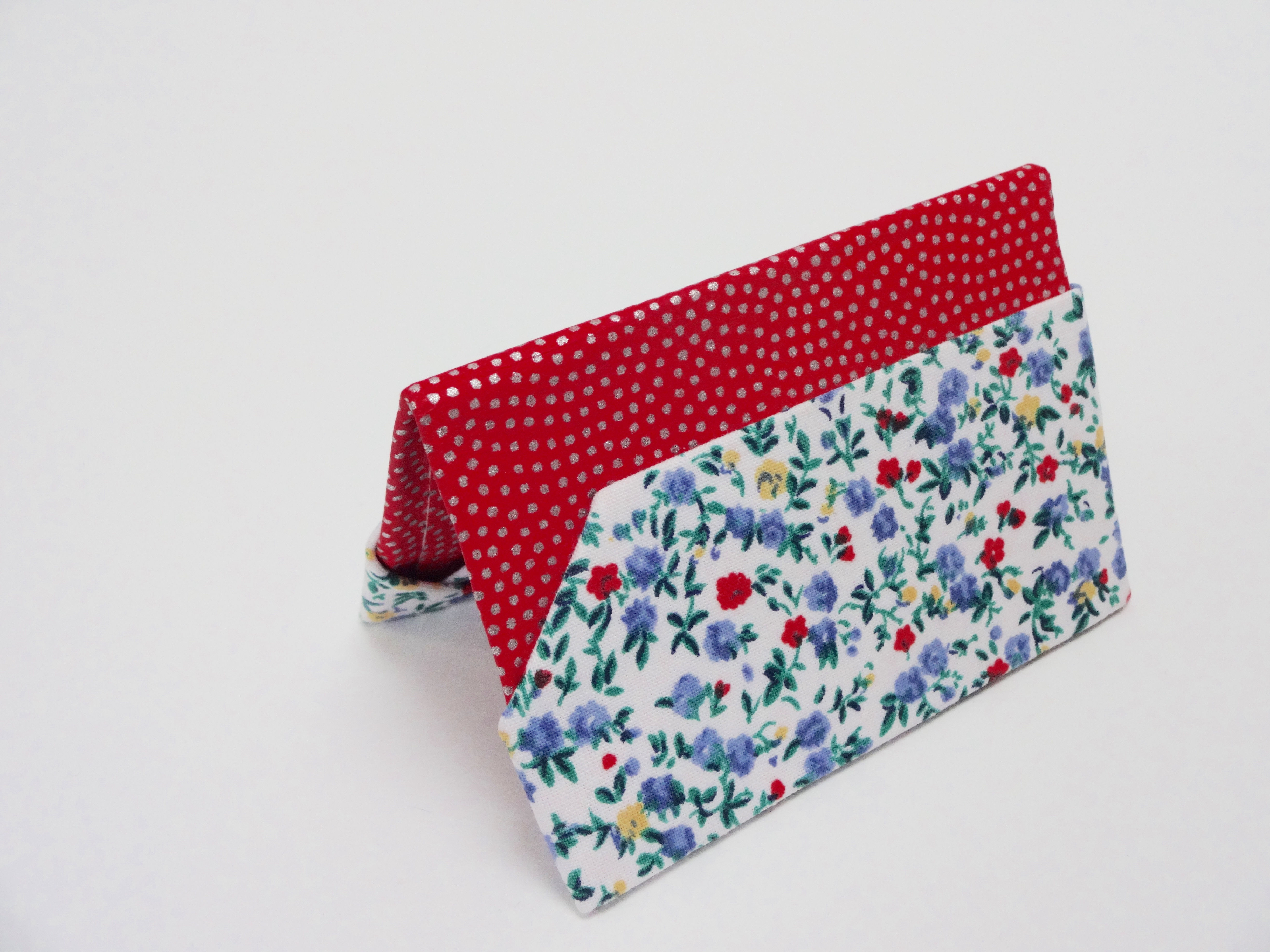 Porte-cartes Fleur bleue