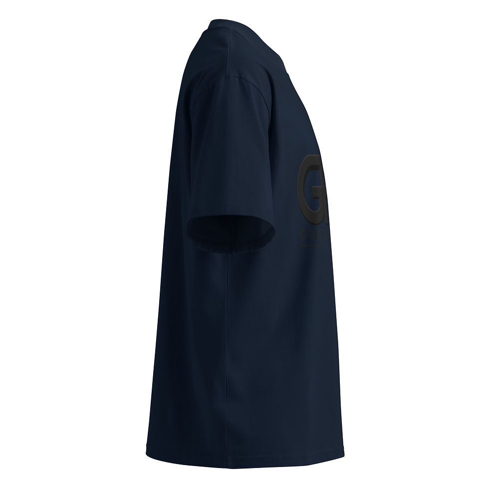Thumbnail: Unisex organic oversized high neck t-shirt