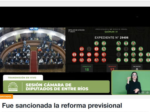 Fue sancionada la reforma previsional