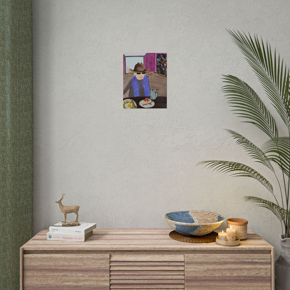 Thumbnail: Unbothered in Booth 5 Art Print