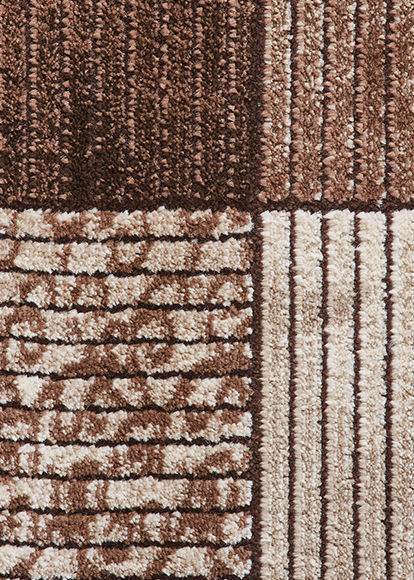 Thumbnail: Obsessions - Genious Brown Polypropylene Carpet 80cm X 150cm appx