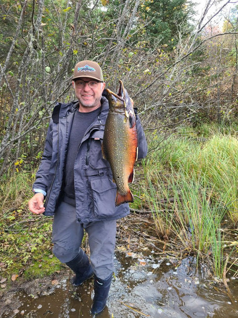 Speckled Trout Caught by EGB Lure in Cool Water Outdoors