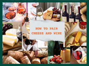 How to pair cheese and wine
