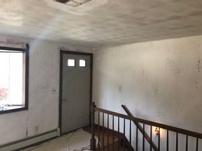 complete refresh before- entrance/ living room