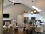 new construction interior- cape (kitchen & living room combo)