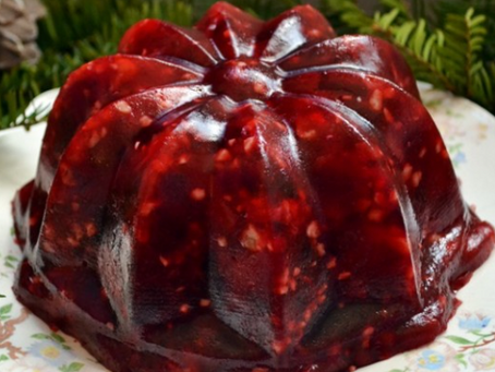 Cranberry Apple Gelatin Mold