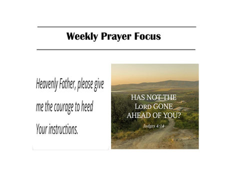 Weekly Prayer Focus 09/23/2026
