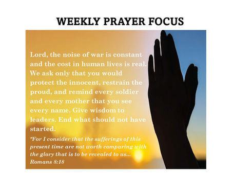 Weekly Prayer Focus - 04/15/2026