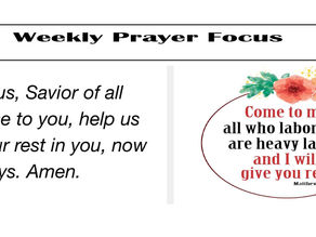 Weekly Prayer Focus - 09.07.2026