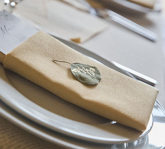 Place Setting at NYC Wedding | Fox & Flower
