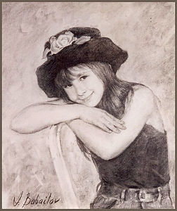 Portrait of Alli Holzberg, by Igor Babailov. Collection: Mr. & Mrs. Geraldine and Bennett LeBow (Fisher Island, Florida), Portraits of children by portrait artist Igor Babailov