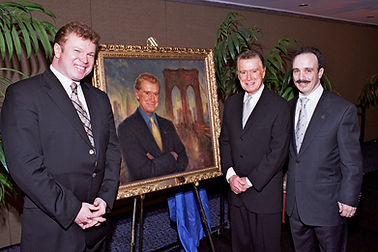 Regis Philbin portrait unveiling, in New York City. Portrait by portrait artist Igor Babailov