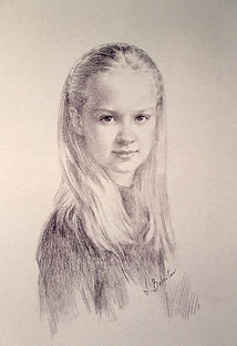 Portrait of Courtenay Philbrick, drawing by portrait artist Igor Babailov