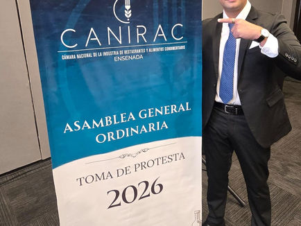 Novelo asume CANIRAC Ensenada y plantea agenda 2026-2027 con afiliación, capacitación y gestión regulatoria