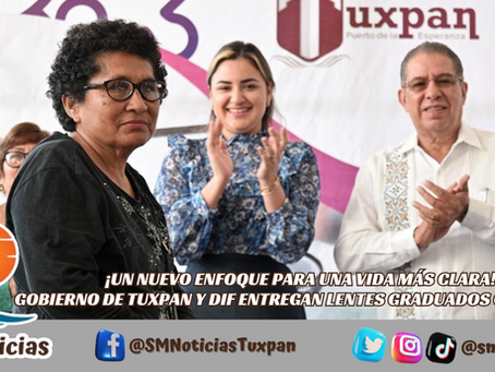 Gobierno de Tuxpan y DIF entregan lentes graduados a más de 250 personas