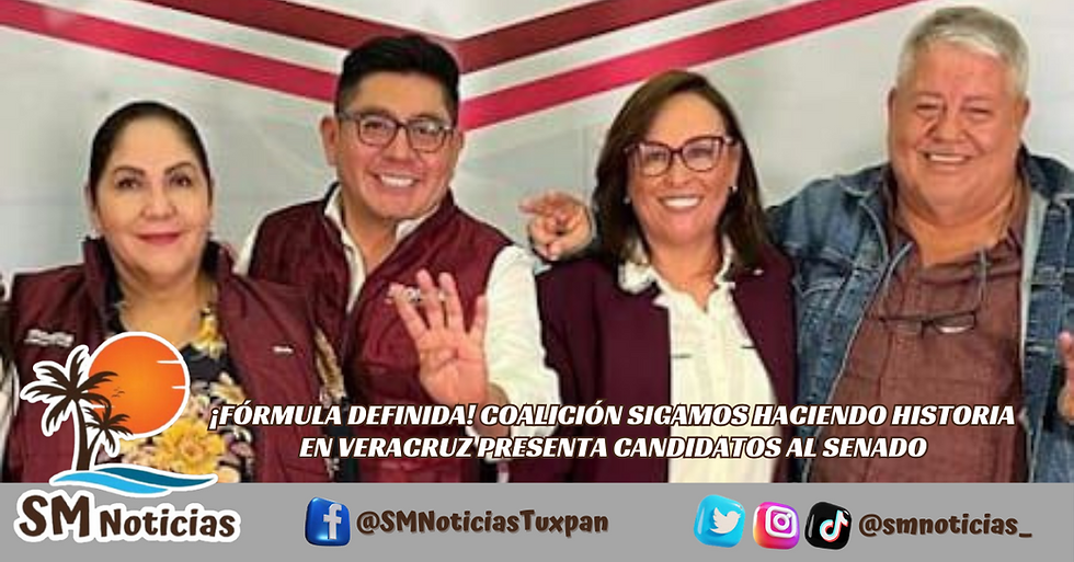 Manuel Huerta Ladrón de Guevara y Claudia Tello Espinoza liderarán la representación de la Coalición y MORENA en el Senado.