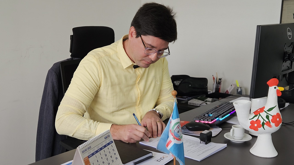 Eduardo Xavier da Silva foi nomeado novo presidente do IPREV de São Gonçalo em 2025 pelo prefeito Jaime Calado. FOTO: DIVULGAÇÃO/ PREFEITURA