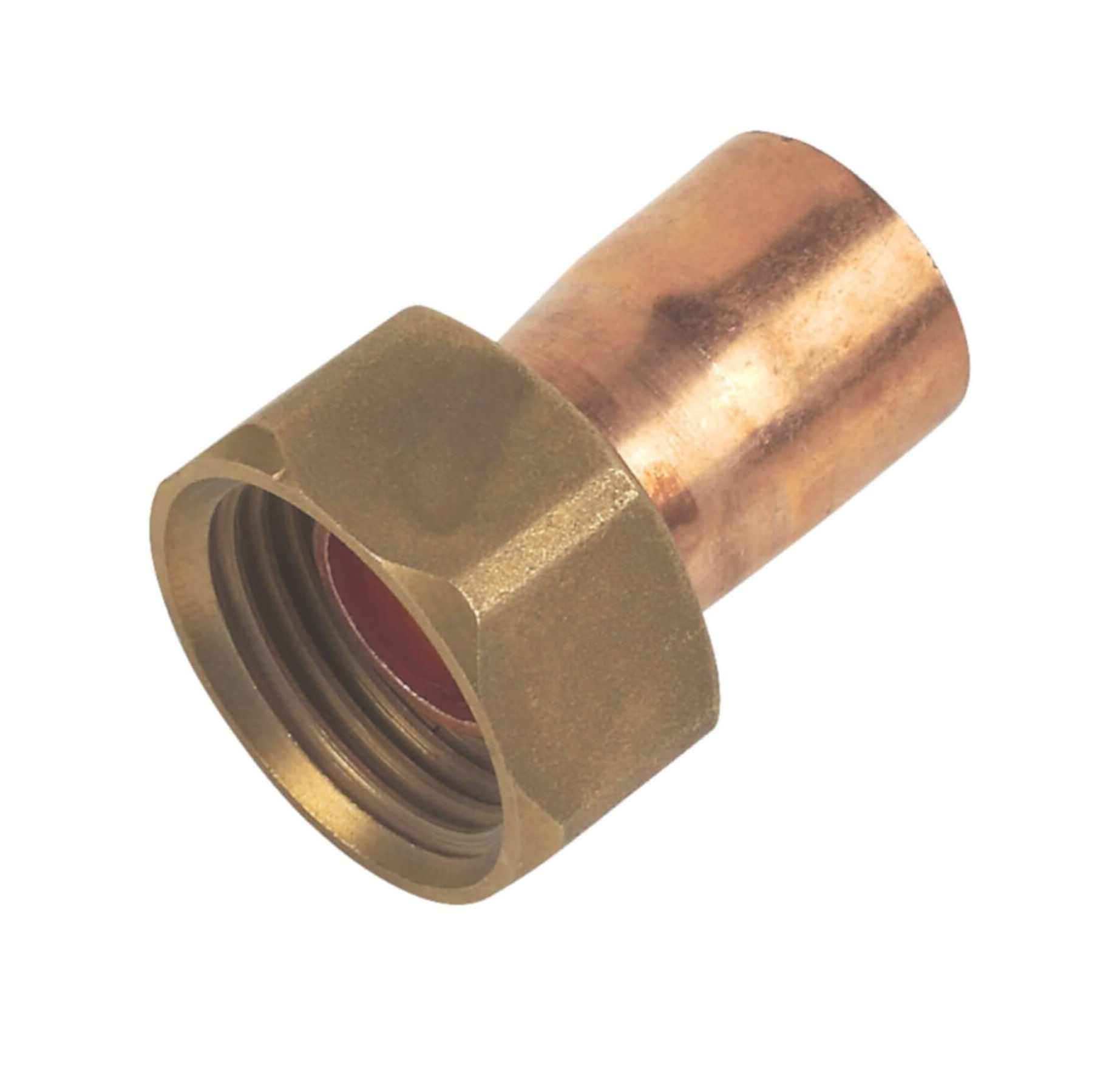 END FEED TAP CONNECTOR 22MM X 3/4"